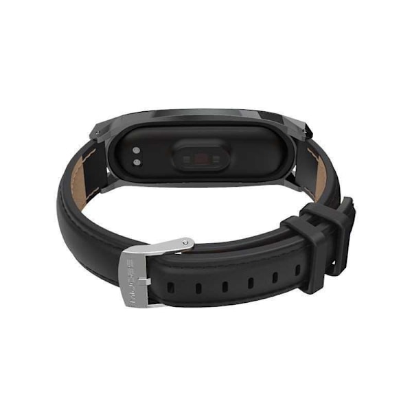 Amazfit Band 7 / 7 NFC Stilrent Armband Veganläder Retro Svart