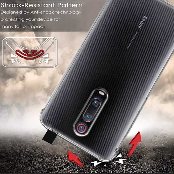 Xiaomi Mi 9T Pro Iskunvaimennus Silikoni Shell Shockr Transparent