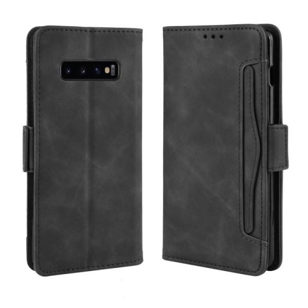 Samsung Galaxy S10 Plus Plånboksfodral PU-Läder 6-FACK Winston V Svart