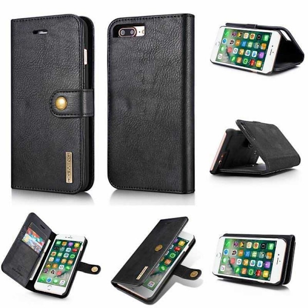Mobilplånbok Magnetisk DG Ming iPhone 8 Plus Svart