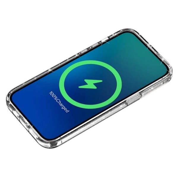 Kiiltävä MagSafe-kuori iPhone 15 - Läpinäkyvä
