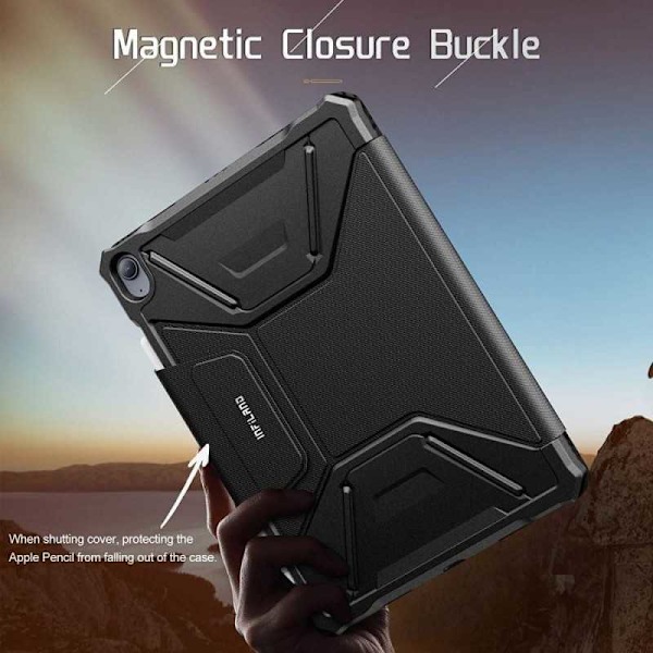 iPad Air 4 2020 / Air 5 2022 10,9 "Infiland Multiple Angles Black