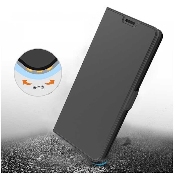 Google Pixel 6 Flip Case Skin Pro V2 korttilokerolla Black