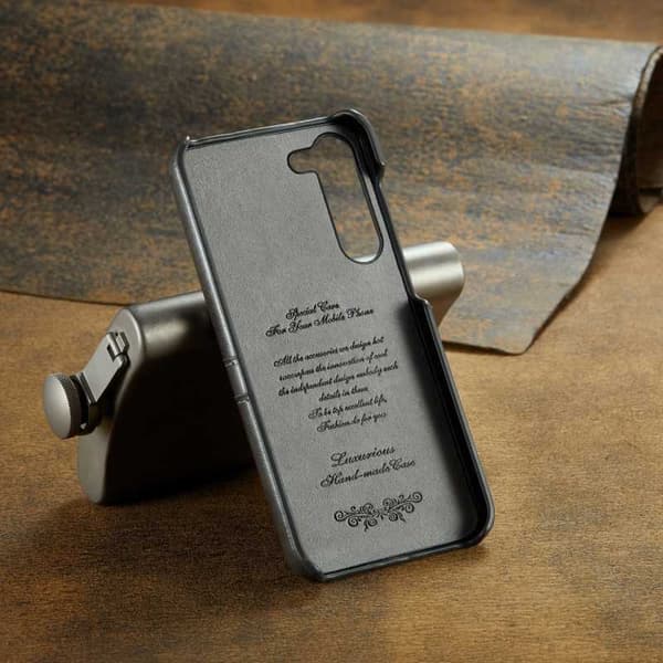 Samsung S23 Plus iskuja vaimentava korttipidike Retro Black