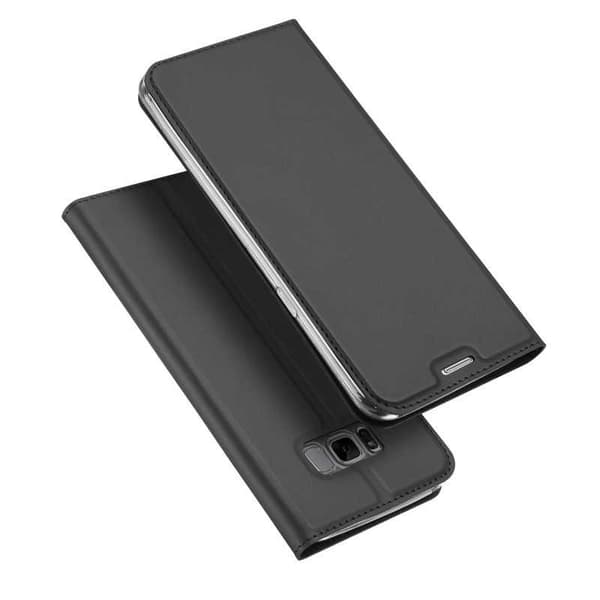 Samsung S8 Plus Flipfodral Skin Pro med Kortfack Svart