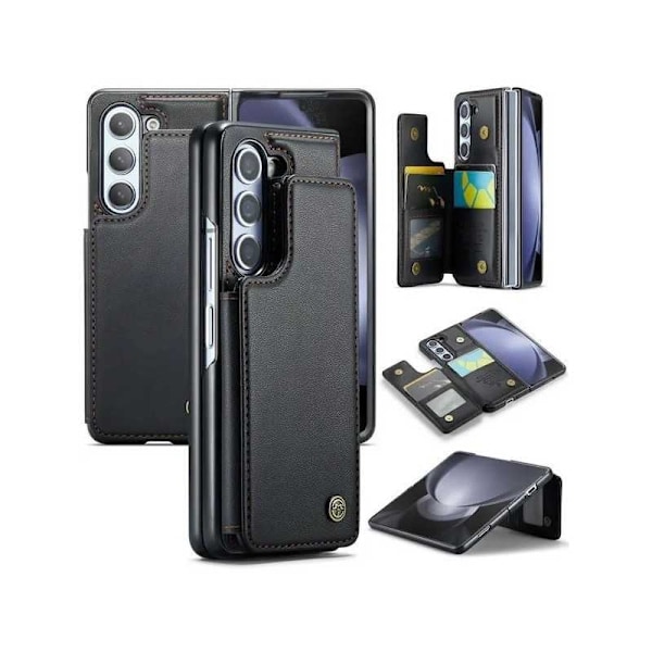 CaseMe Shockproof Cover Kortholder Stander 4-rums Samsung Z Fold 3 Sort