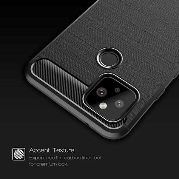 Google Pixel 5 Shockproof Shell SlimCarbon Black