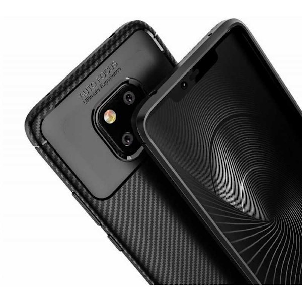 Mate 20 Pro iskunkestävä suojus FullCarbon V4 Black