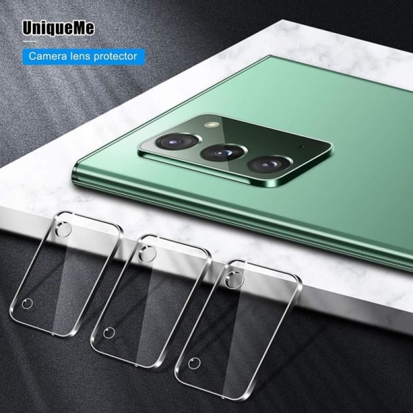 2-PACK Samsung Note 20 kameralinsebeskytter fleksibelt glas Transparent