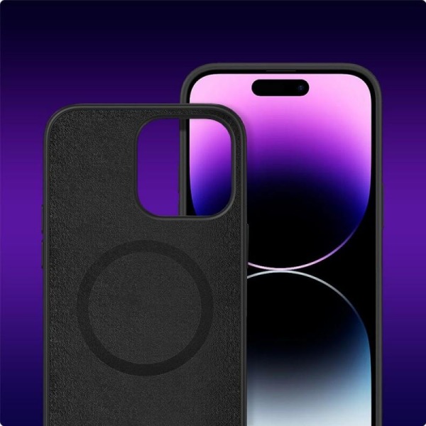 Kuminen minimalistinen MagSafe-kotelo iPhone 12 Pro Max musta Black