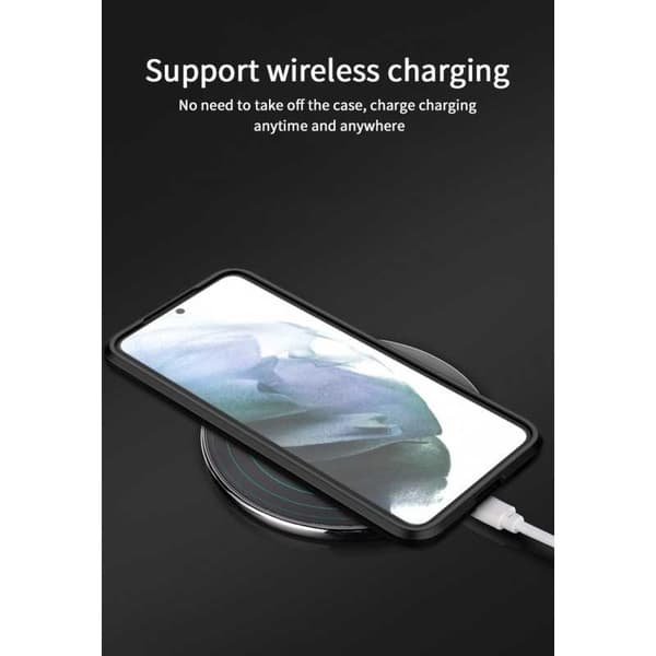 Samsung S22 Iskunkestävä kotelo jalustalla ThinArmor V2 Mörkgrön