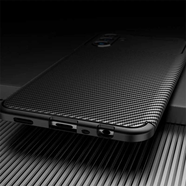 Samsung A34 5G Stöttåligt Slimmat Skal FullCarbon V4 Svart