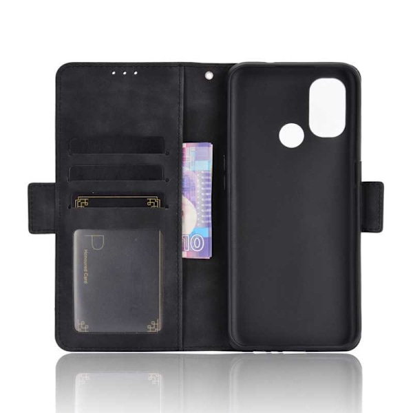 OnePlus Nord N100 Plånboksfodral PU-Läder 6-FACK Winston V3 Svart