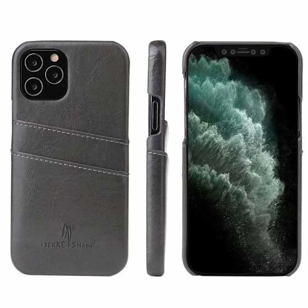 iPhone 12 Pro Max stødabsorberende kortholder retro Black