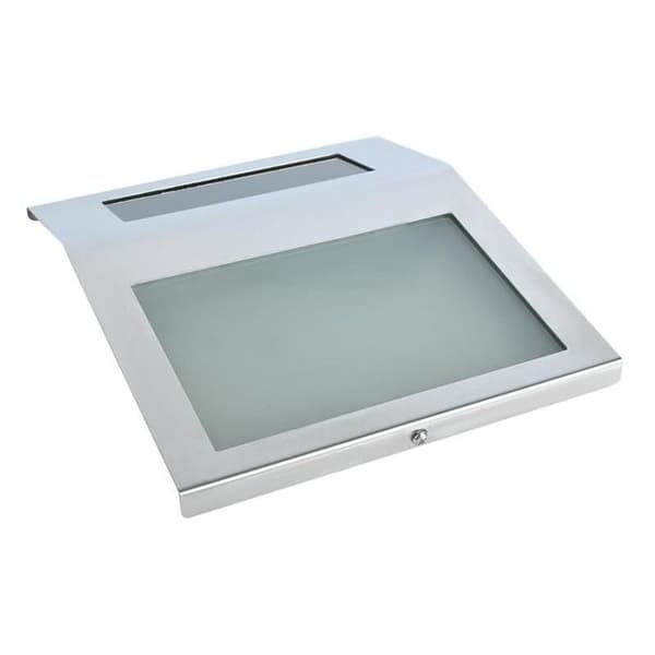 Soldriven Upplyst Husnummerskylt Silver