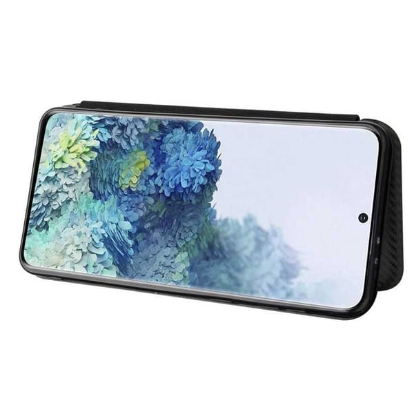 Samsung S21 Plus Flip Case -korttipaikka CarbonDreams Black