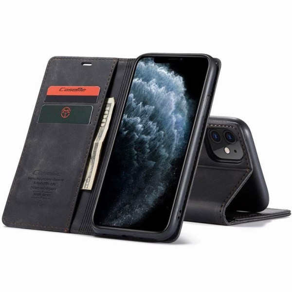 iPhone 12 Mini Exclusive Elegant Flip Case CaseMe 3-FACK Black
