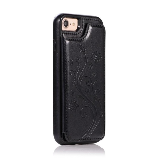 iPhone 7 / 8 / SE 2020 2022 Shockproof Case Kortholder 3-POCKET Black