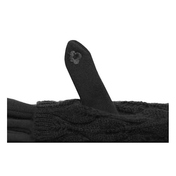 2in1 Touchhandske med Värmeöverdrag Unisex Svart