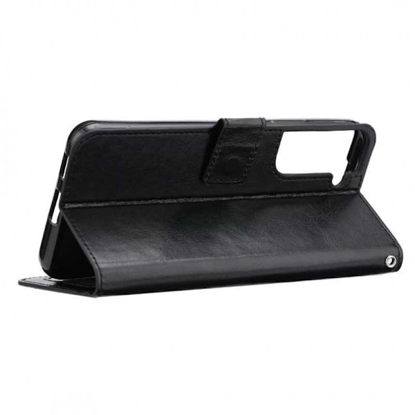 Samsung S23 Ultra Wallet Case PU-læder 4-LOMMES Black