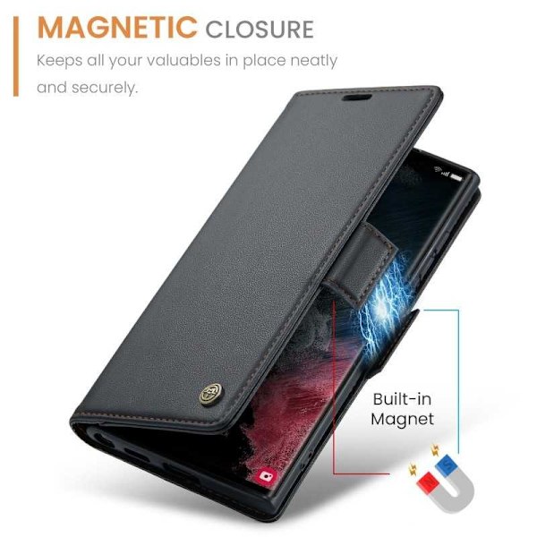 CaseMe Skin Pro Fodral Samsung Galaxy S22 Ultra Svart