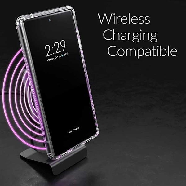 Google Pixel 6A Stöttåligt Genomskinligt Skal Simple Transparent