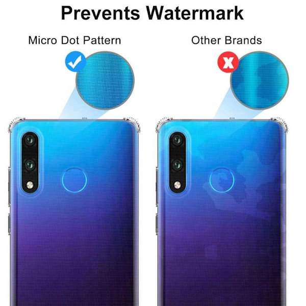Huawei P30 Lite stødabsorberende silikone Shell Shockr Transparent