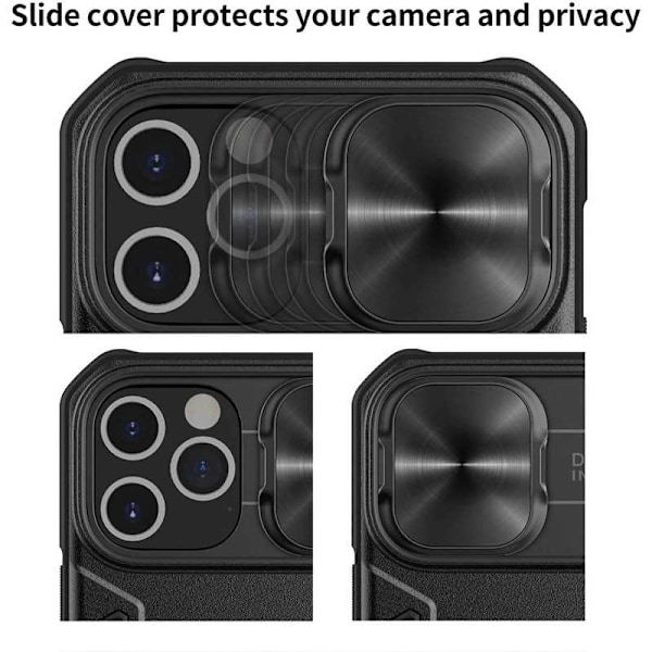 iPhone 12 Pro Max Stöttåligt Skal med Ringhållare Nillkin Svart