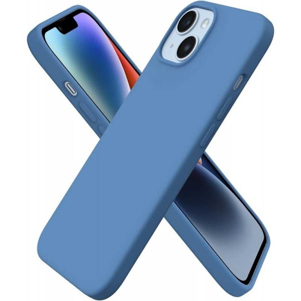 Kuminen iskunkestävä kotelo iPhone 13 - Sininen