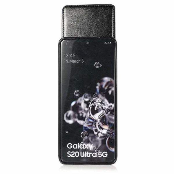 Samsung S20 Ultra Mobile Cover Card Holder 5-SLOT Retro V3 Black
