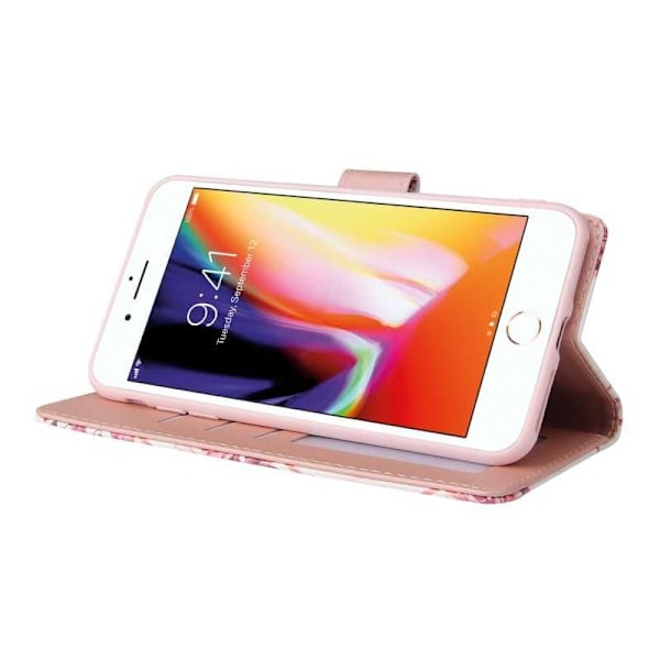 iPhone 7 Plus / 8 Plus Trendigt Plånboksfodral Sparkle 4-FACK Rosa