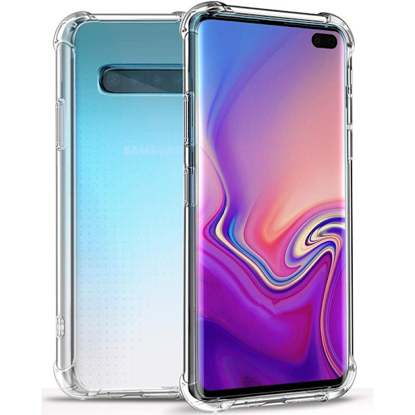 Samsung S10 Plus stødabsorberende silikonecover Shockr (SM-G975F Transparent