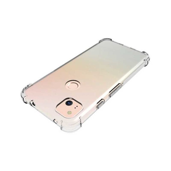 Google Pixel 4a 4G/LTE Stöttåligt Skal med Förstärkta Hörn Transparent