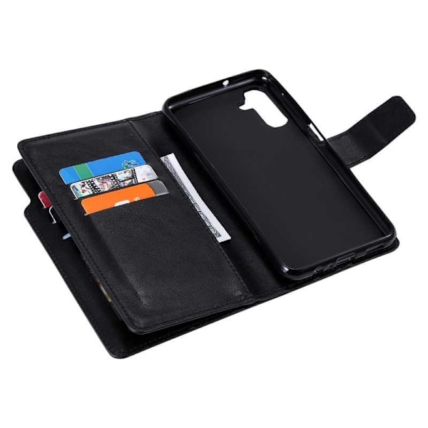 Samsung A34 5G praktisk pungetui med 12-pocket Array V4 Black