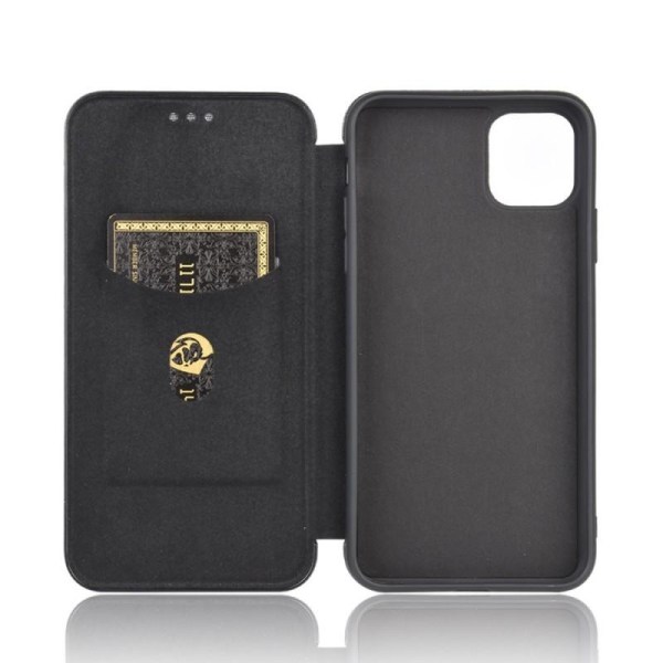 iPhone 11 Flip Case -korttipaikka CarbonDreams Black