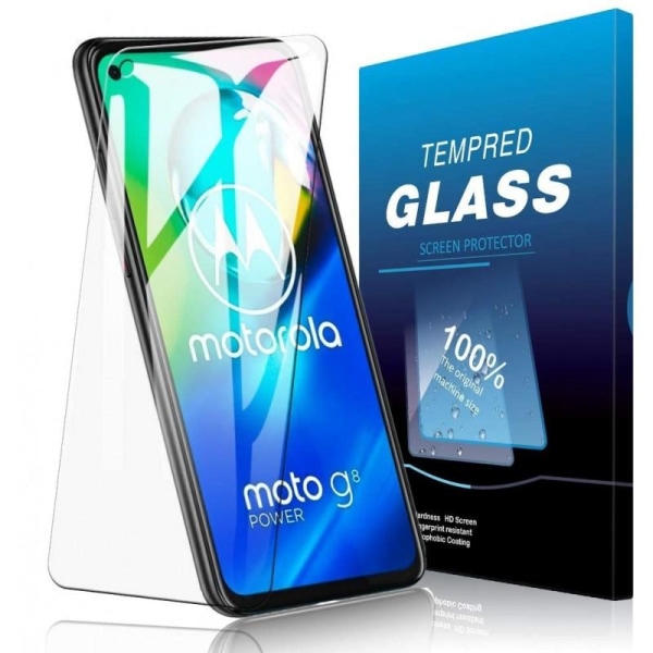 2-PACK Motorola Moto G8 Power Hærdet glas 0,26 mm 2,5D 9H Transparent