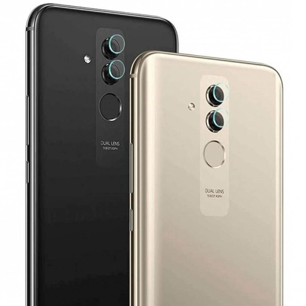 2-PAKKT Huawei Mate 20 Lite kameralinsedeksel Transparent