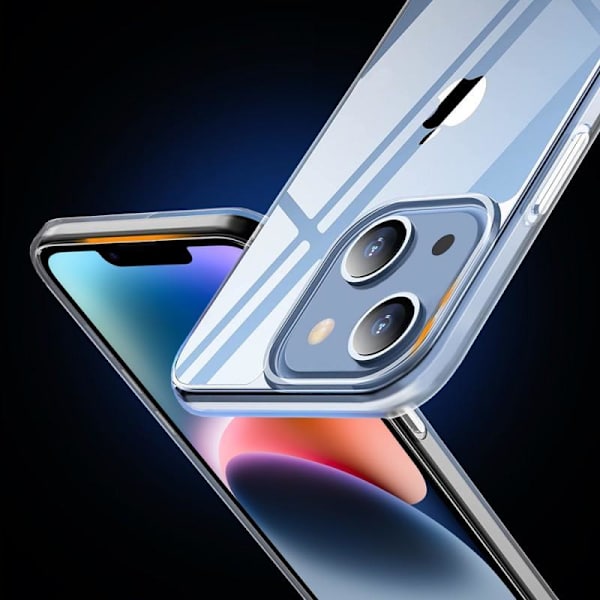 iPhone 14 Plus stødabsorberende silikonetui Simple Transparent