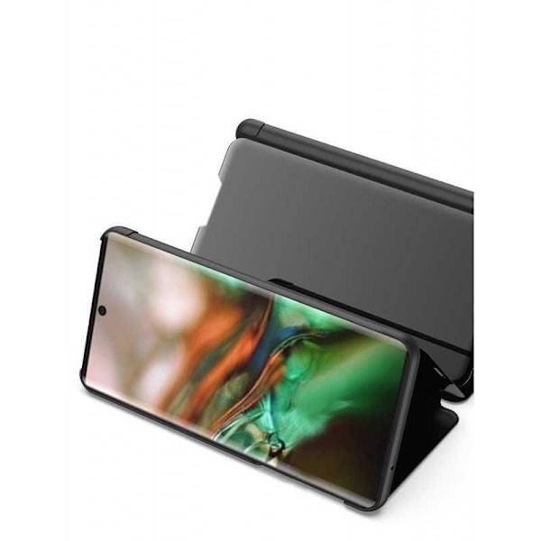 Samsung Note 10 Plus Smart Flip Case Clear View Seisova V2 Rocket Black