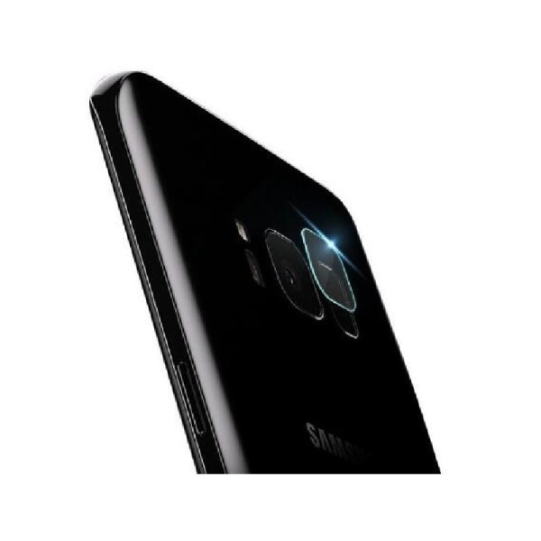 2-PACK Samsung S8 Plus kameralinsedeksel Transparent