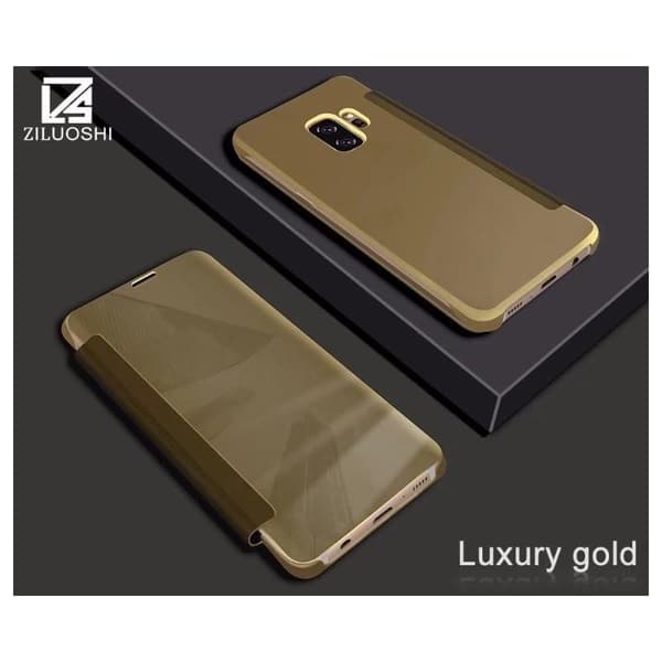 Samsung S9 Flipfodral Clear View Standing Rocket Silver