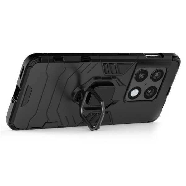 OnePlus 10 Pro Stöttåligt Skal med Ringhållare ThinArmor Svart
