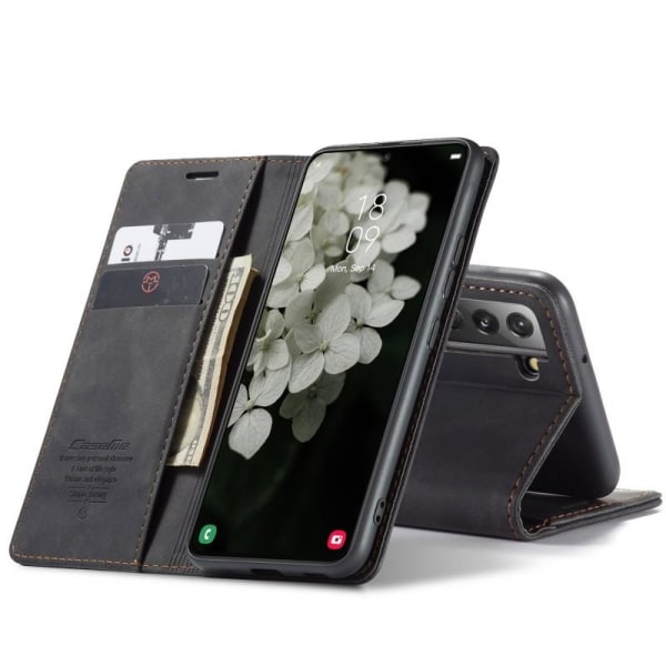 Samsung S22 Exclusive Elegant Flip CaseMe 3-RUMMET Black