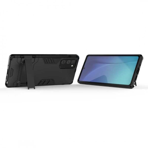 Samsung Note 20 iskunkestävä kotelo jalustalla ThinArmor Black