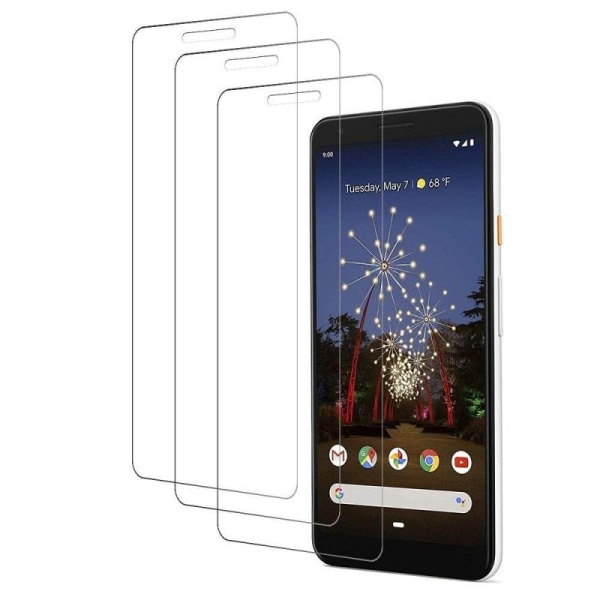 3-PACK Google Pixel 3a Premium Skärmskydd CrystalClear Transparent