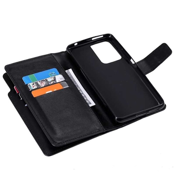 Xiaomi Mi 11T / 11T Pro Praktisk Plånboksfodral med 12-Fack Array V4 Black