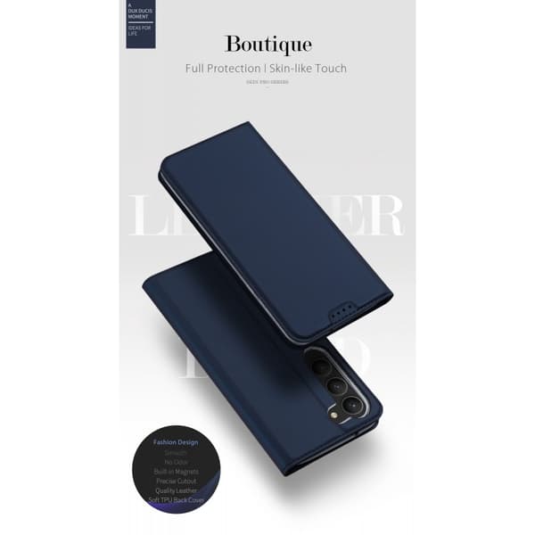Samsung S23 FE Dux Ducis Skin Pro med Kortfack - Blå