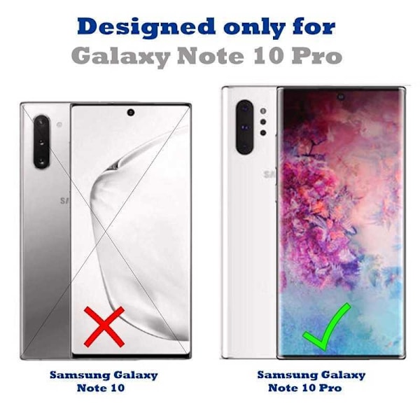 Samsung Note 10 Plus iskuja vaimentava silikonikuori Shockr Transparent