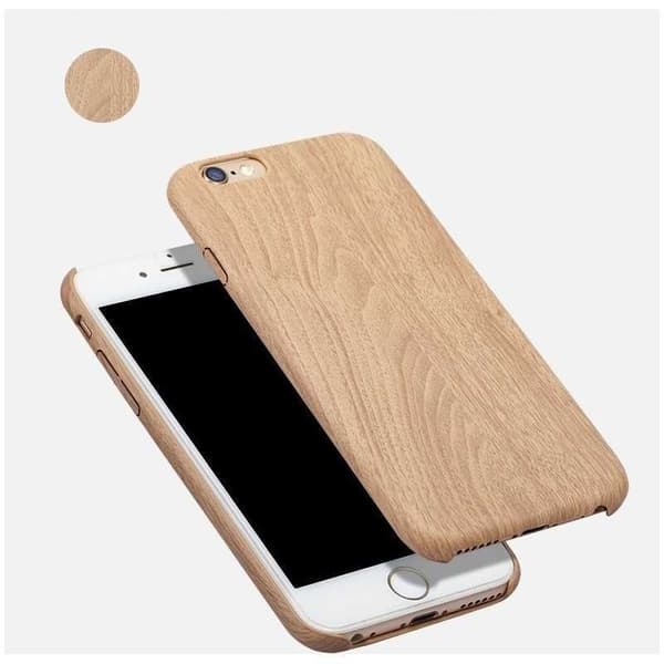 iPhone 6S Plus puinen kotelo | Silikonikuori Puujäljitelmä Tree Variant 2