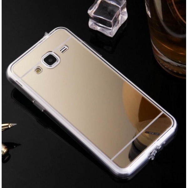 Samsung J4 Plus Elegant stødabsorberende spejlcover TPU Gold
